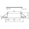 ATAK Q1 Stropní, podhledové, bodové svítidlo, výklopné +-30°, hliník, povrch hliník mat, pro žárov 1x50W, GU10 ES50, 230V, IP20, 82x82mm, h=115mm, symb "F" mont/hořl po náhled 2