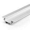 PROLED-08 ROHOVÝ HLINÍKOVÝ profil pro LED pásek VÝPRODEJ Přisazený hliníkový profil rohový 90° eloxovaný, pro LED pásky šířky max w=12mm, 30x10,5mm, délka l=2m náhled 1