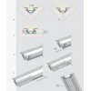 PROLED-08 ROHOVÝ HLINÍKOVÝ profil pro LED pásek VÝPRODEJ Přisazený hliníkový profil rohový 90° eloxovaný, pro LED pásky šířky max w=12mm, 30x10,5mm, délka l=2m náhled 7