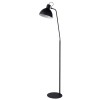 SHADI Stojací lampa, nastavitelný směr svícení +-30°, základna kov, těleso kov, černá, stínítko kov černá, pro žárovku 1x60W, E27, 230V, IP20, tř.2, rozměry: 230x450x1600mm náhled 2