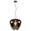SOUFIAN Závěsné svítidlo, lustr, základna kov, stínítko sklo kouřové, pro žárovku 1x60W, E27, 230V, IP20, rozměry d=400mm, h=340mm, vč závěs kabelu h=1590mm, lze zkrátit. náhled 1