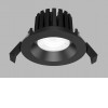 MAX Stropní podhledové bodové svítidlo, těleso hliník, černá, LED 8W, 735lm, neutrální 4000K, stmív. TRIAC, vyzař. úhel 60°, Ra90, 230V, do koupelny IP65, rozměry d=80mm, h=40mm. náhled 1
