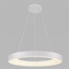 BELLA SLIM Závěsné svítidlo, těleso hliník, povrch bílá, dif plast opál, LED 80W, 5600lm, TW Tunnabel white CCT teplá 3000K/neutr 4000K, stmív. DALI, 230V, IP20, d=980mm, h=35mm, vč záv lanka h=2500mm náhled 1
