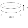 YPSO Kroužek pro svítidlo, těleso kov, povrch černá, rozměry d=360mm, h=35mm náhled 5