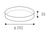 YPSO Kroužek pro svítidlo, těleso kov, povrch černá, rozměry d=360mm, h=35mm náhled 8