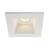 FIXED Stropní, podhledové bodové čtvercové svítidlo, materiál sádra, barva bílá, pro žárovku 50W, Gx5,3 (GU5,3) 12V, IP20, 125x125mm, h=150mm náhled 1