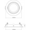 MODULAR SYSTEM Podhledové bodové svítidlo, materiál hliník, povrch bílá, pro LED modul 31W, rozměry d=130mm, h=30mm, POUZE rámeček, LED modul SAMOSTANĚ náhled 3