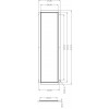 KAPEGO Montážní rám pro instalaci svítidla, určen pro vestavné LED panely, materiál kov, barva bílá, tvar obdélník, rozměry 300x1200mm náhled 3