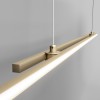 CHORTZ 48W Závěsné svítidlo, těleso hliník, povrch mosaz, difuzor plast opál, LED 48W, 2200lm, neutrální 4000K, 230V, IP20, tř. 1, rozměry l=1500mm, vč závěs lanka l=1200mm, lze zkrátit. náhled 3