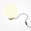 INFERO TL 1x40W, E14 Stolní lampa, základna kov, povrch zlatá, difuzor sklo opál, pro žárovku 1x40W, E14, 230V, IP20, tř.1, rozměry d=200mm, h=237mm. náhled 2