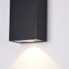 JENY WL RC 6W IP54 Nástěnné venkovní svítidlo, těleso kov, povrch černá, difuzor plast opál, LED 6W, 480lm, teplá 3000K, Ra80, 230V, IP54, tř.1, rozměry 90x160x55mm, svítí nahoru/dolů. náhled 2