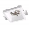 TOBIA SPOT Stropní, podhledové bodové svítidlo, těleso sádra, povrch bílá, pro žárovku 1x50W, G53, 12V, IP20, rozměry 200x200x85mm náhled 1