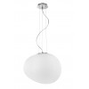 CIOTTOLI Závěsné svítidlo, základna hliník, povrch chrom lesk, difuzor sklo opál, pro žárovku 1x100W, E27, 230V, IP20, rozměry d=440mm h=340mm, vč.závěsného kabelu l=1330mm, lze zkrátit náhled 1