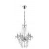 MOZART 5X40W E14 230V IP20 Křišťálový lustr, těleso kov, povrch chrom lesk, sklo křišťál, pro žárovku 5x40W, E14, 230V, IP20, rozměry d=580mm h=630mm, vč.závěsného řetězu l=1200mm, lze zkrátit náhled 1