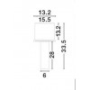 GIACOMO Stropní vestavné svítidlo, nastavitelný směr svícení, základna kov, těleso sádra, povrch černá, pro žárovku 1x35W, GU10, 230V, IP20, rozměry 60x155x330mm náhled 3