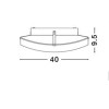 ANCO Stropní svítidlo, základna kov, povrch chrom lesk, difuzor sklo, povrch bílá, pro žárovku 2x60W, E27, 230V, IP20, rozměry d=400mm h=95mm náhled 3