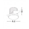 GEMA Stropní, podhledové svítidlo, těleso hliník, povrch bílá, LED 1x10W, teplá 3000K, 800lm, 230V, IP20, rozměry d=82mm h=81mm náhled 2