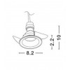 RAENA SPOT Stropní, podhledové svítidlo, těleso hliník, povrch bílá, pro žárovku 1x50W, GU10, 230V, IP20, rozměry d=82mm h=36mm náhled 3