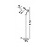 MUTANTI FLOOR Stojací lampa, nastavitelný směr svícení, základna kombinace kov a dřevo, stínítko kov, povrch bílá, pro žárovku 1x60W, E27, 230V, IP20, rozměry d=250mm h=1700mm náhled 3