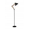 MUTANTI FLOOR Stojací lampa, nastavitelný směr svícení, základna kombinace kov a dřevo, stínítko kov, povrch bílá, pro žárovku 1x60W, E27, 230V, IP20, rozměry d=250mm h=1700mm náhled 2