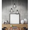 PIETRA Závěsné svítidlo, základna kov, stínítko kov drátěné, povrch černá, pro žárovku 3x40W, E27, 230V, IP20, rozměry d=300mm, vč.závěsného kabelu l=1350mm, lze zkrátit náhled 2