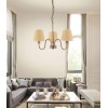 ELIZABETH Závěsné svítidlo, základna kov, povrch antická bronzová, stínítko textil béžová, pro žárovku 3x40W, E14, 230V, IP20, rozměry d=520mm h=340mm, vč.závěsného kabelu l=1200mm, lze zkrátit náhled 3