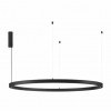 HALO Závěsné svítidlo, těleso hliník, černá, pro max 7 segmentů LED á 6W svítí dolů + 18W nahoru, teplá 3000K, Ra80, 230V/24V, IP20, rozměry d= 1500mm, vč lank závěsu h=1500mm, segmenty dodávány SAMOSTANĚ náhled 1