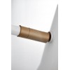 BRASSY VÝPRODEJ Nástěnná lampa, materiál kov, povrch vnější bílá, vnitřní bílá, detaily mosaz, pro žárovku 1x25W E27, A60, 230V, IP20, d=220mm, h=780mm, odsazení 677mm, stmívač na tělese náhled 5