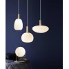 Alton 25 Závěsné svítidlo, těleso sklo, povrch bílá opál s mosazným/ matným černým vrškem, pro žárovku E27, max. 60W, 230V, IP20, tř.1, stínítko 250mm, vč záv kabelu s textilním úpletem - bílá, l=3000mm náhled 4