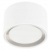 FALLON Stropní svítidlo, těleso kov bílá, s ocelovým dekorativním kroužkem, difuzor plast opál, pro LED 8,5W, teplá 2700K, 500lm, stmívatelné vyp/zap vypínačem 230V, IP20, tř.2, rozměry d=100mm, h=60mm náhled 1