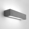 NEMUL Nástěnné svítidlo, těleso beton, povrch šedá, krycí sklo čiré, imitace opotřebení, pro žárovku 2x60W, E27, 230V, IP20, tř.1, rozměry 130x100x515mm, svítí nahoru/dolů náhled 1