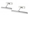 EMMA nástěnné svítidlo LED 470mm Nástěnné svítidlo, nastavitelný sklon svícení, materiál kov, povrch chrom, difuzor plast opál, LED 5W, 320lm, teplá bílá 3000K, 230V, IP20, zař.tř.1, rozměry 470x160mm náhled 1
