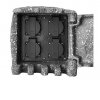 ZS 4 Zahradní sloupek se zásuvkou 4x 230V max. 16A, 3680W, tělěso plast, povrch imitace kámen, 230V, IP44, tř.1,  rozměry 190x190x185mm, přívodní kabe 1,8m, zakončeno vidlicí 230V náhled 2