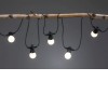 Plug & Shine 7x0,2W, IP44, l=6,8m Světelný párty řetěz venkovní, těleso plast černá, LED 7x0,2W, 7x25lm, teplá 3000K, 24V, IP44, tř.3. rozměry d=50mm, délka l=6,8m. náhled 5