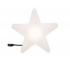 Plug & Shine Zahradní svítidlo do záhonu, tvar hvězda, těleso plast, difuzor opál, LED 2,6W, 235lm, teplá 3000K, 24V, IP67, tř.3, rozměry d=400mm, h=100mm, s bodcem do záhonu. náhled 1