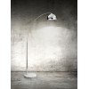 CLIO Stojací lampa, těleso a stínítko kov, povrch chorm lesk, podstavec mramor, pro žárovku 1x100W, E27, 230V, IP20, rozměry d=300mm, h=1800mm, vč vypínače na tělese. náhled 1