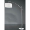 LINE HOTEL Stojací lampa, těleso kov, povrch chorm lesk, stínítiko textil bílá, pro žárovku 1x60W, E27, 230V, IP20, rozměry d=450mm, h=2000mm, vč vypínače na tělese. náhled 1