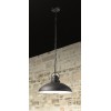 COUNTRY Závěsné svítidlo, těleso kov, povrch černá, pro žárovku 1x60W, E27, IP20, rozměry d=400mm, h=280mm, vč závěs řetězu h=1200mm, lze zkrátit. náhled 1