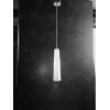 CANNA Závěsné svítidlo, základna kov, povrch chrom lesk, stínítko sklo pískované, pro žárovku 1x60W, E27, 230V, IP20, rozměry d=110mm, h=450mm, vč závěs kabelu  l=1500mm, lze zkrátit. náhled 1