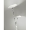 MIRANDA Stojací lampa, nastavitelný směr svícení, těleso kov, povrch bílá mat a chrom lesk, difuzor plast opál, LED 28W, 2380lm, + 5W, 425lm, teplá 3000K, stmívatelné, 230V, IP20, rozměry d=270mm, h=1830mm. náhled 1