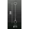 AXIS Závěsné svítidlo, těleso kov, povrch chrom lesk, difuzor sklo opál, pro žárovku 1x10W, G9, 230V, IP20, rozměry d=110mm, vč závěs lanka h=2500mm, lze zkrátit. náhled 3