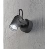 WALKER Venkovní přisazené,  bodové svítidlo, těleso hliník, povrch grafitově černá, krycí sklo čiré, pro žárovku 1x35W, GU10, 230V, IP54, rozměry d=60mm. náhled 1