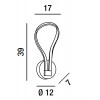 BLOSSOM Nástěnné svítidlo, těleso kov, povrch bílá mat, difuzor plast opál, LED 13W, 1040lm, teplá 3000K, 230V, IP20, rozměry 170x390mm. náhled 2