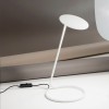 KOBRA Stolní lampa, nastavitený směr svícení, těleso kov, povrch černá mat, difuzor plast opál, LED 5W, 425lm, teplá 3000K, 230V, IP20, rozměry d=200mm, h=400mm. náhled 2