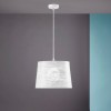 SLOT Závěsné svítidlo, základna kov, stínítko kov, povrch bílá, pro žárovku 1x60W, E27, 230V, IP20, rozměry d=350mm, vč závěs kabelu h=1500mm, lze zkrátit. náhled 2