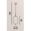 CIRRO Závěsné svítidlo, základna kov, povrch zlatá, difuzor sklo opál, LED 24W, 1435lm, teplá 3000K, 230V, IP20, rozměry d=220mm, h=400mm, vč závěs kabelu h=1500mm, lze zkrátit. náhled 2
