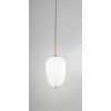 CIRRO Závěsné svítidlo, základna kov, povrch zlatá, difuzor sklo opál, LED 24W, 1435lm, teplá 3000K, 230V, IP20, rozměry d=270mm, h=400mm, vč závěs kabelu h=1500mm, lze zkrátit. náhled 1