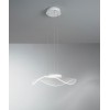 MEDUSA Závěsné svítidlo, těleso kov, povrch bílá mat, difuzor plast čirý, LED 30W, 2400lm, teplá 3000K, 230V, IP20, rozměry d=500mm, h=100mm, vč závěs kabelu h=1500mm, lze zkrátit. náhled 1