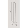 TAPE Stojací lampa, těleso hliník, povrch bílá, difuzor plast, LED 34W, 2720lm, dotyk CCT teplá 3000K-neutr 4000K-denní 6000K, dotyk stmívání, 230V, IP20, tř.3, rozměry 250x150mm, h=1710mm. náhled 2