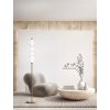 BUBBLES Stojací lampa, těleso kov, povrch broušená zlatá, difuzor plast opál, krycí sklo čiré, LED 36W, 2880lm, teplá 3000K, Ra80, 230V, IP20, tř.3, rozměry d=260mm, h=1700mm. náhled 1